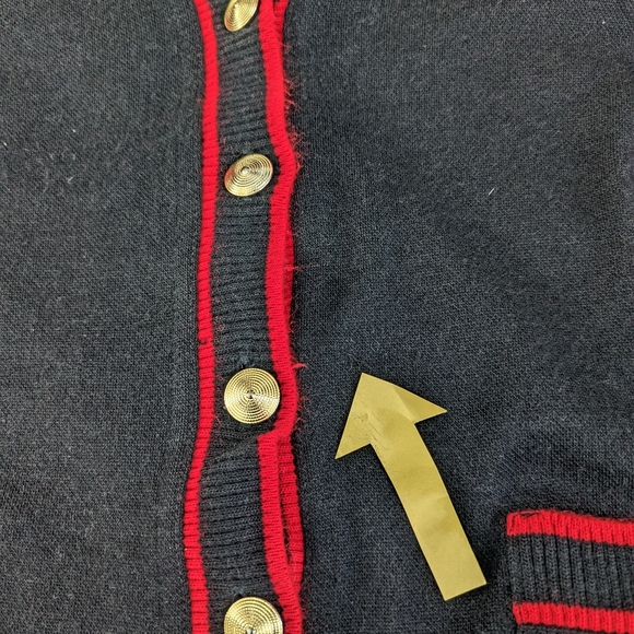 Cathy Daniels black cardigan- size large - Picture 9 of 9